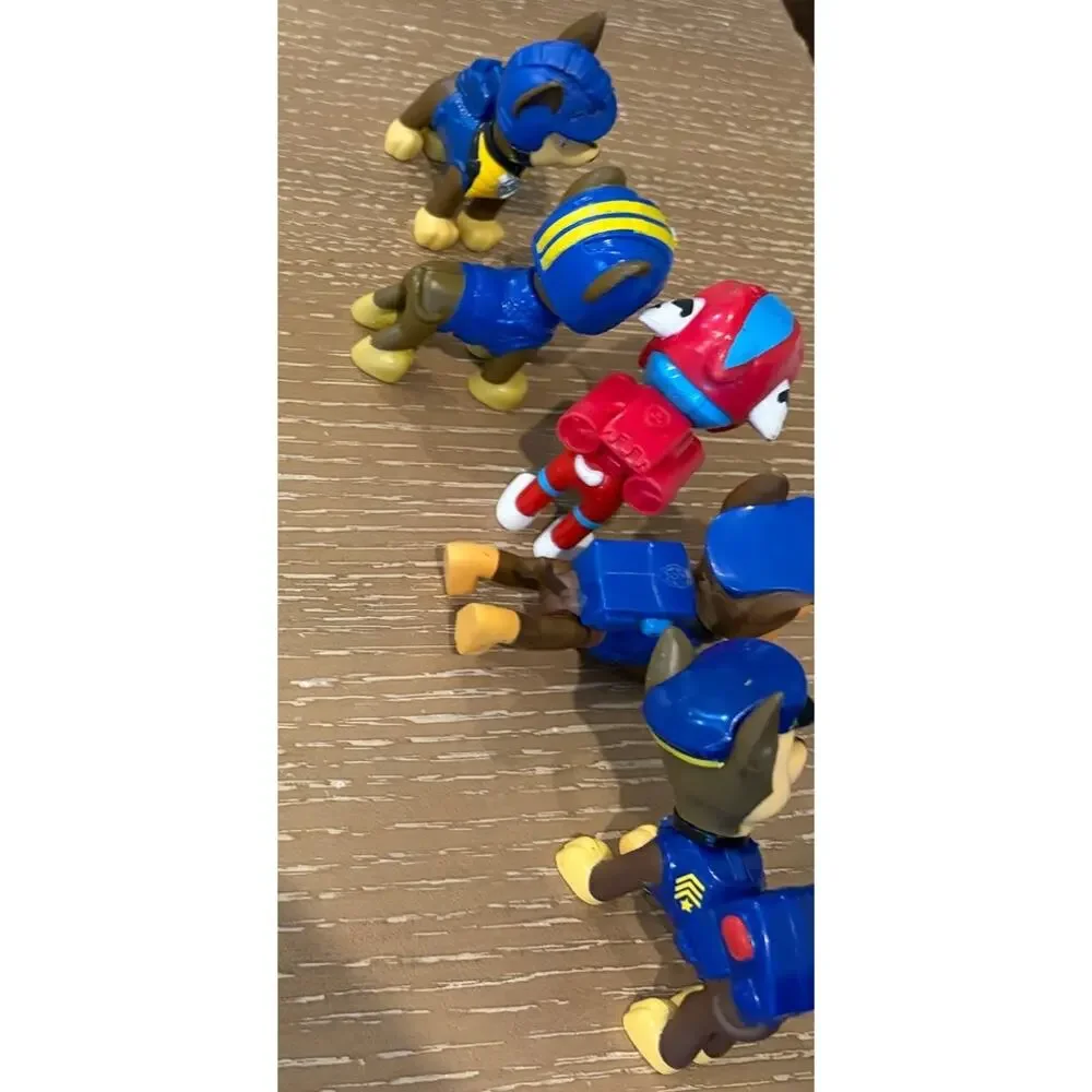 Lot 5 PAW Patrol Chase Marshall Action Figures 2.5